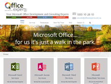Tablet Screenshot of officeexperts.com.au